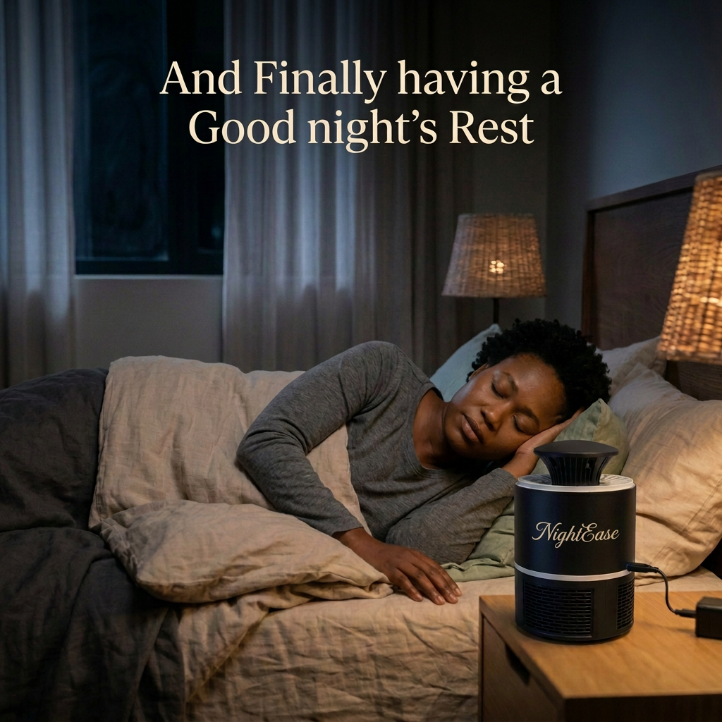 NightEase branding on the sleeping scene