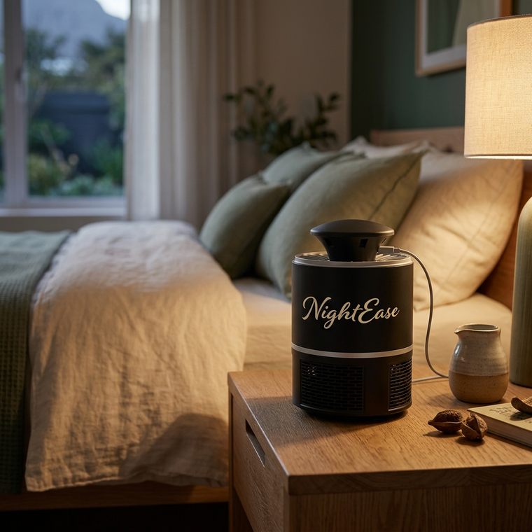 NightEase lifestyle image in a cozy cream-and-sage bedroom