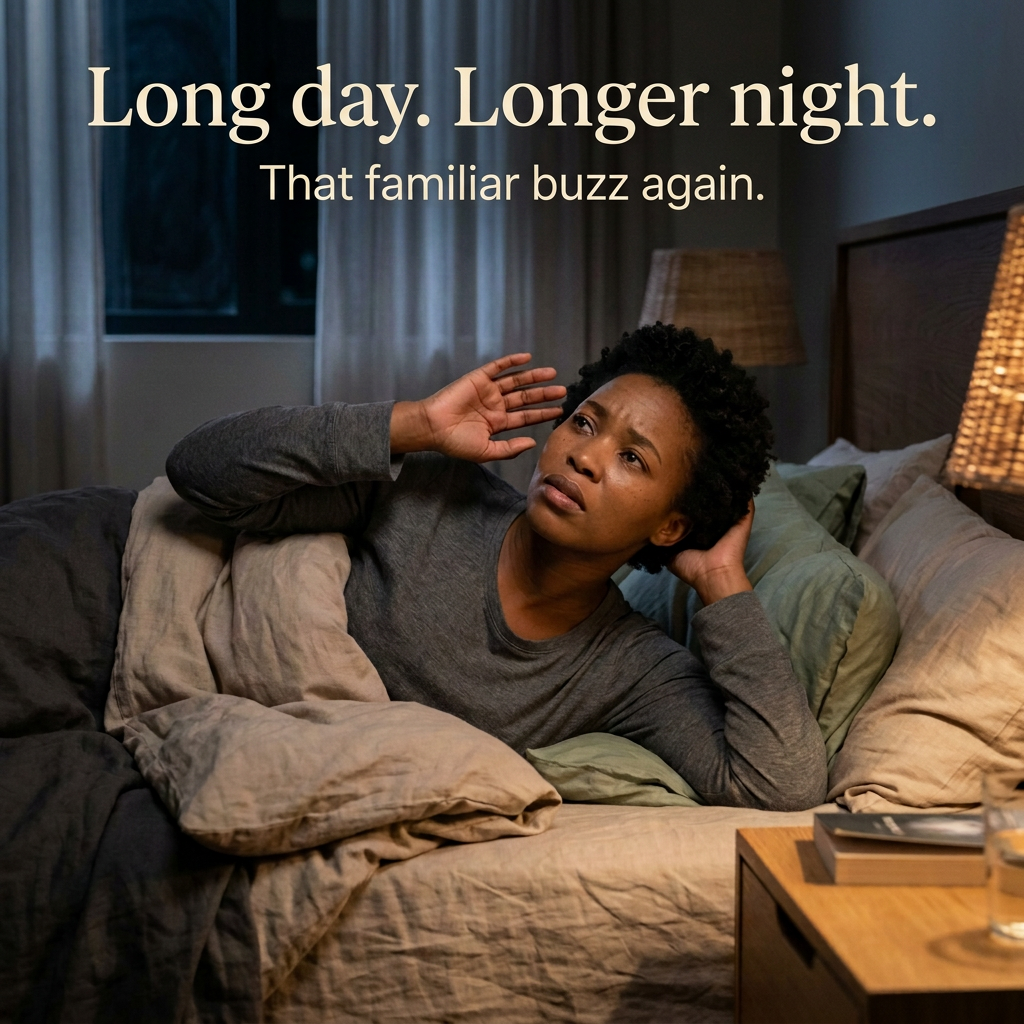 Step 1: Long day. Longer night. That familiar buzz again.