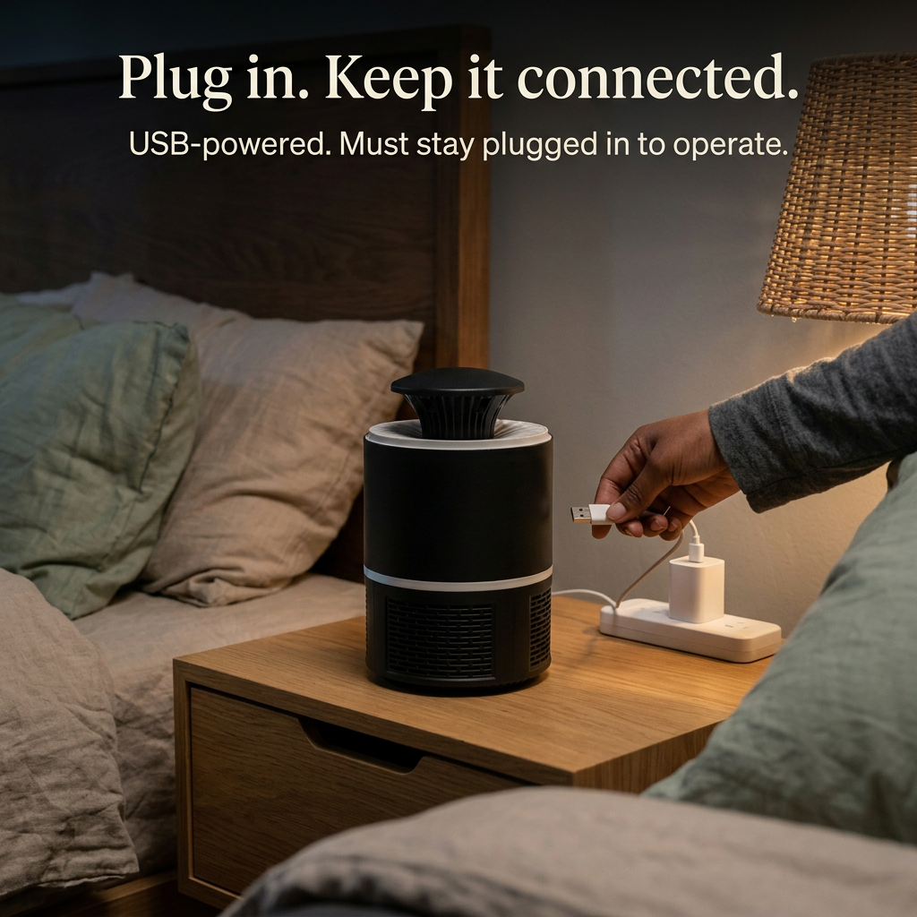 Step 3: Plug in. Keep it connected.